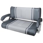 Relaxn Double Flip Back Seat with Arms Grey Carbon/Dark Grey Carbon