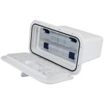 Tackle Storage Box Jim Black Saralon 2 Drawer 375x205x225mm White & Black